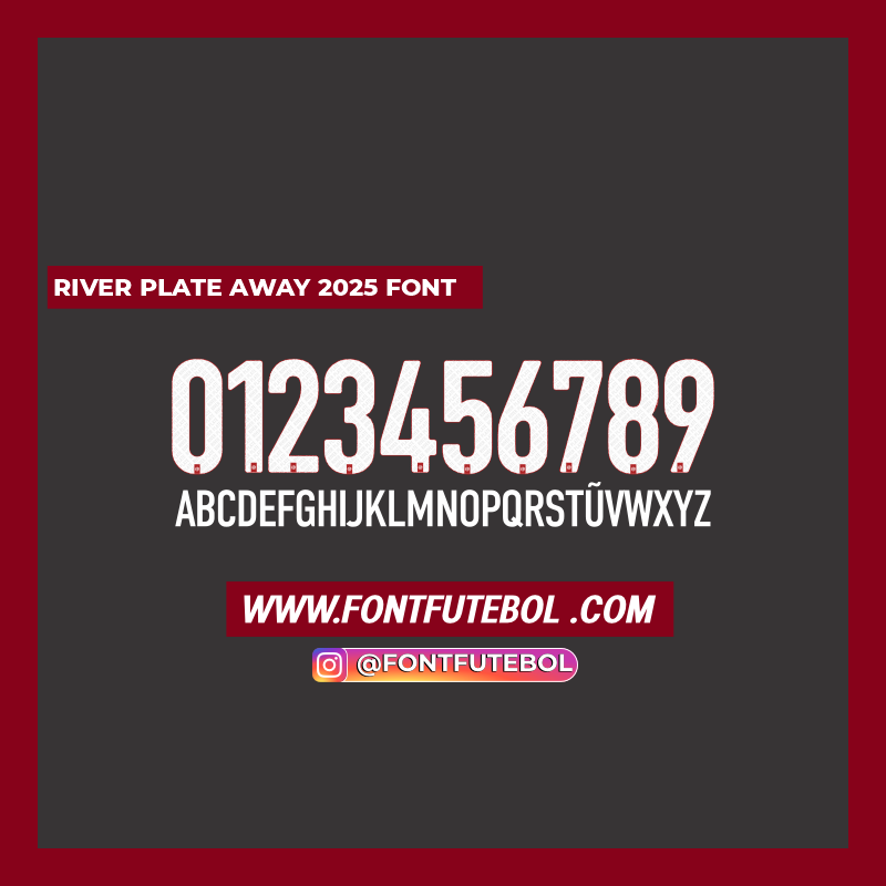 RIVER PLATE AWAY 2025 FONT
