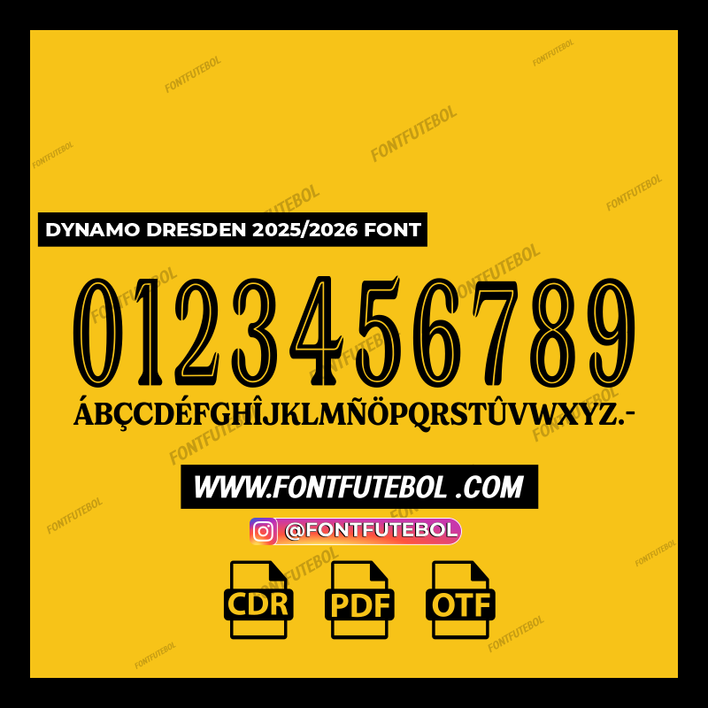 DYNAMO DRESDEN 2025/2026 FONT