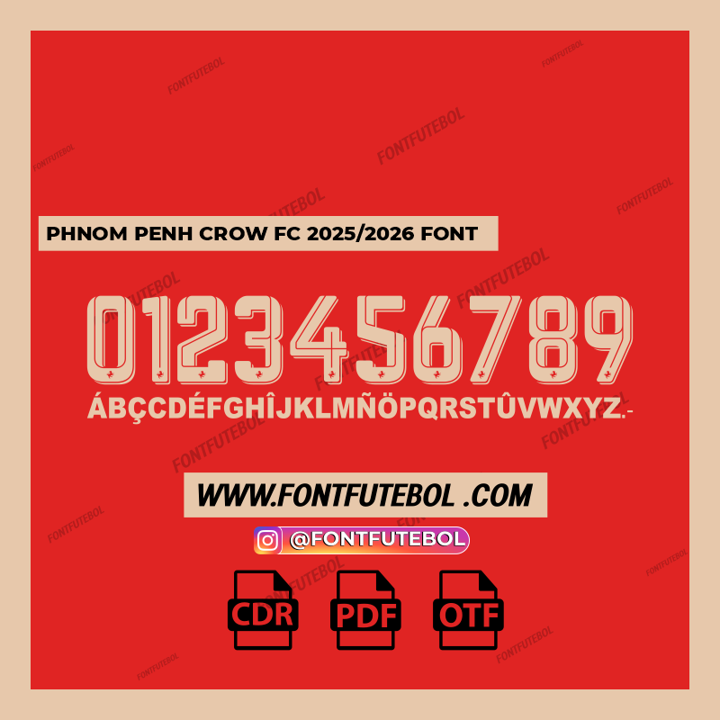 PHNOM PENH CROW FC 2025/2026 FONT