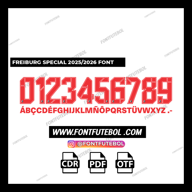 SC FREIBURG 2025 SPECIAL FONT