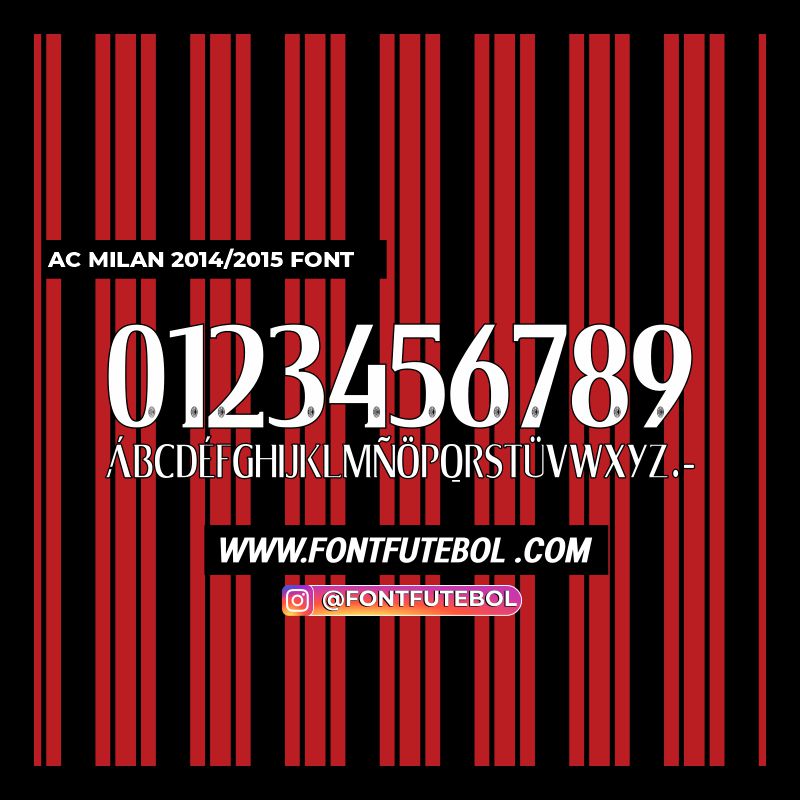 AC MILAN 2014/2015 FONT