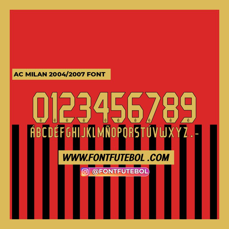AC MILAN 2004/2007 FONT