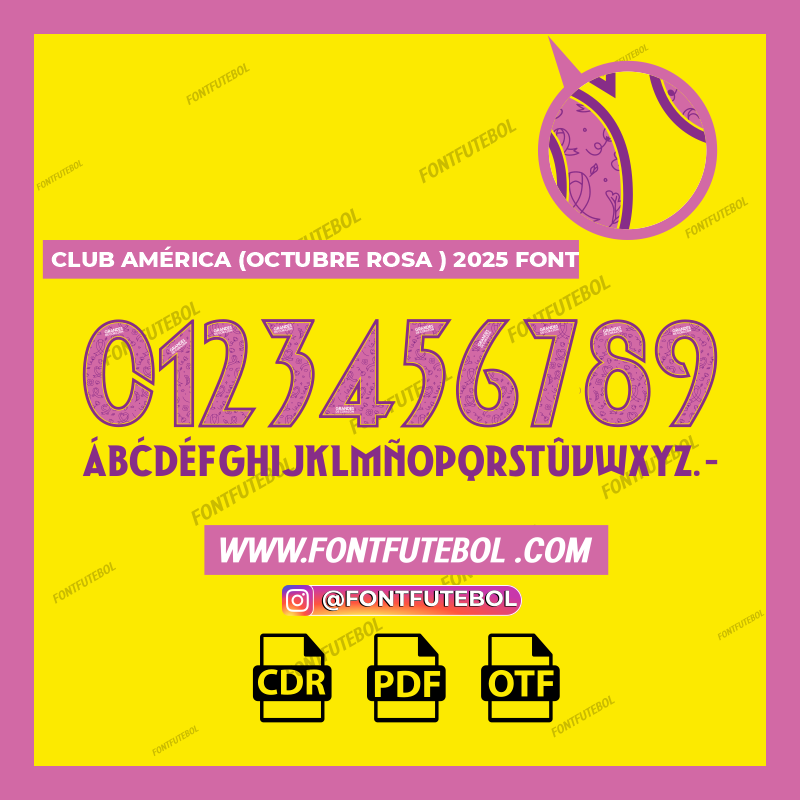 CLUB AMÉRICA ( OCTUBRE ROSA) 2025 FONT