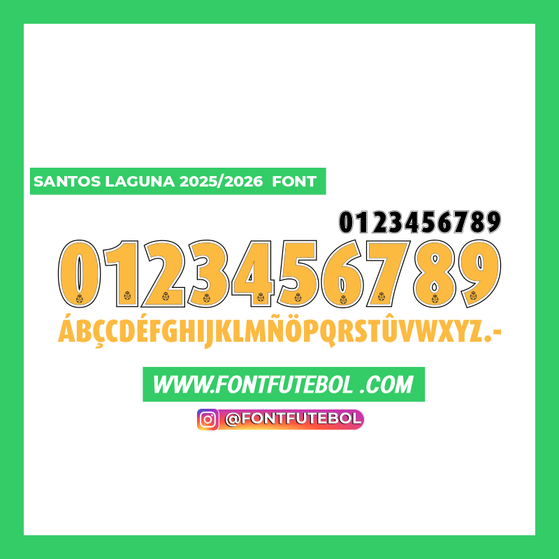 SANTOS LAGUNA 2025/2026 FONT