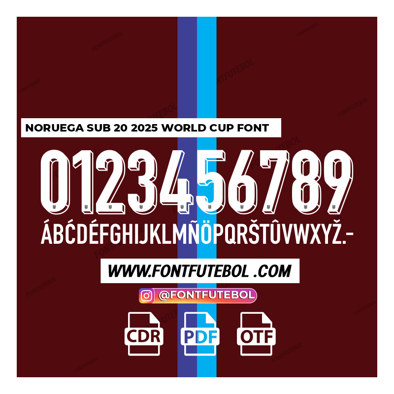 NORUEGA SUB 20 2025/2026 WORLD CUP FONT