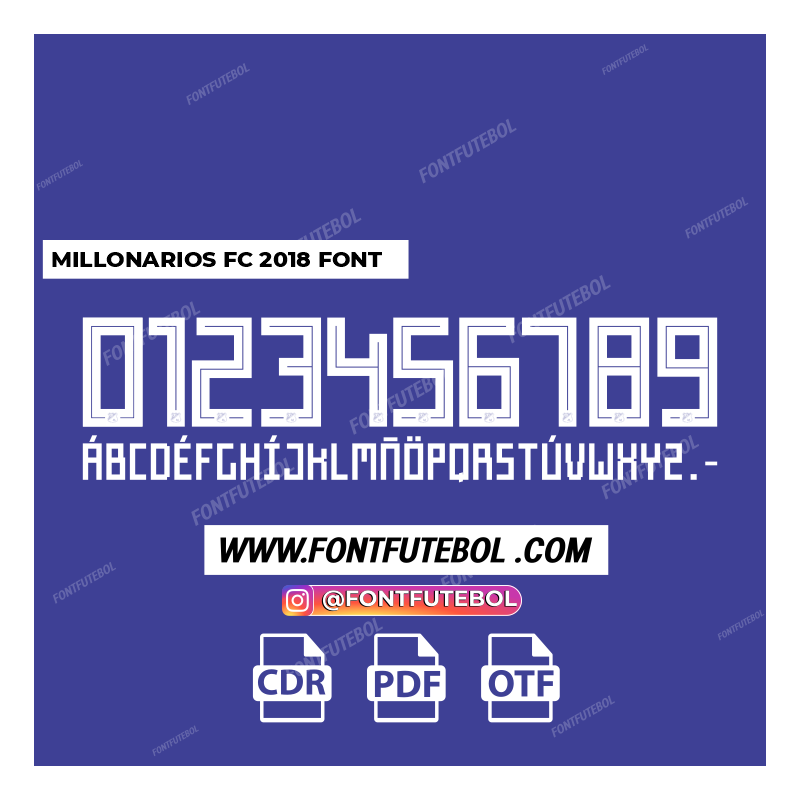 MILLONARIOS FC 2018 FONT