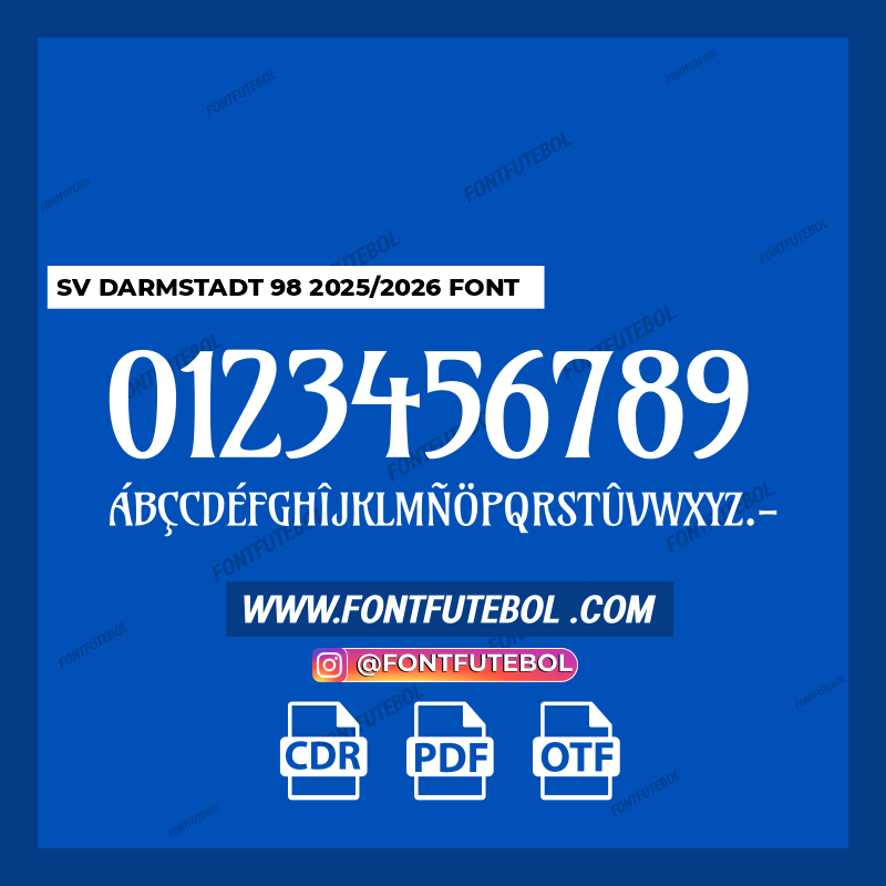 SV Darmstadt 98 2025/2026 FONT