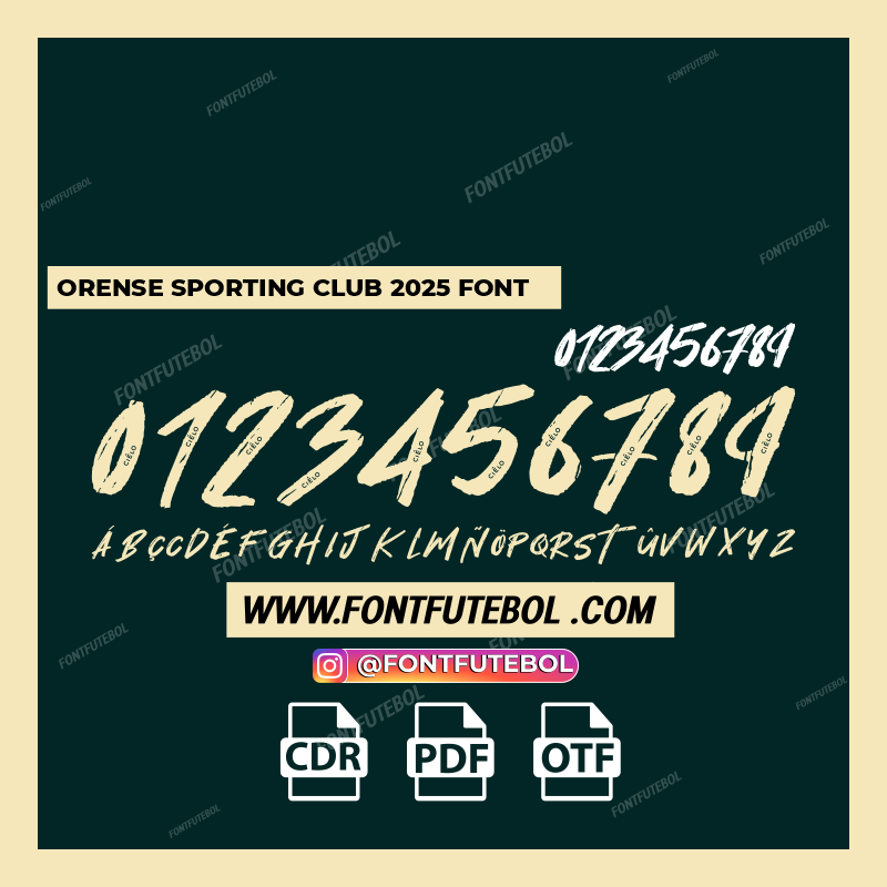 ORENSE SPORTING CLUB 2025 FONT