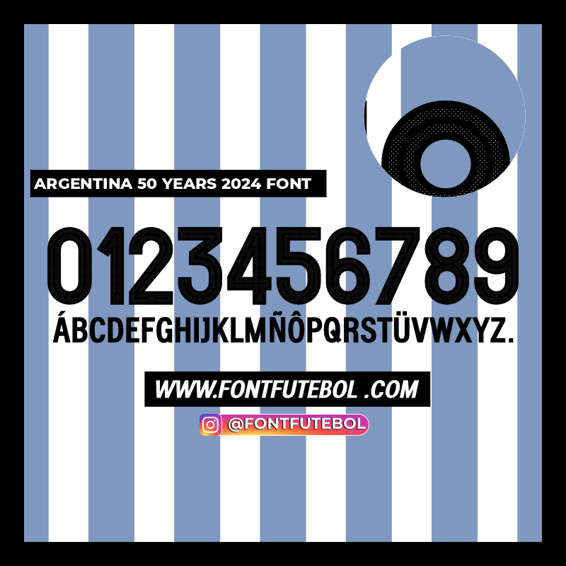ARGENTINA 50 YEARS FONT