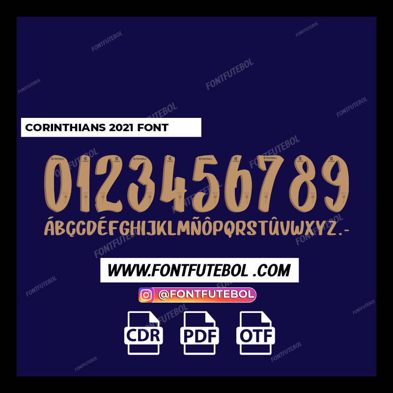 CORINTHIANS THIRD 2021 FONT