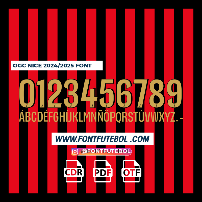 OGC NICE 2024/2025 FONT
