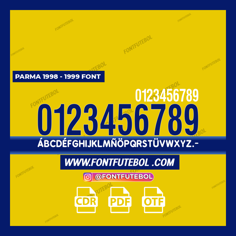PARMA CALCIO 1998/1999 FONT