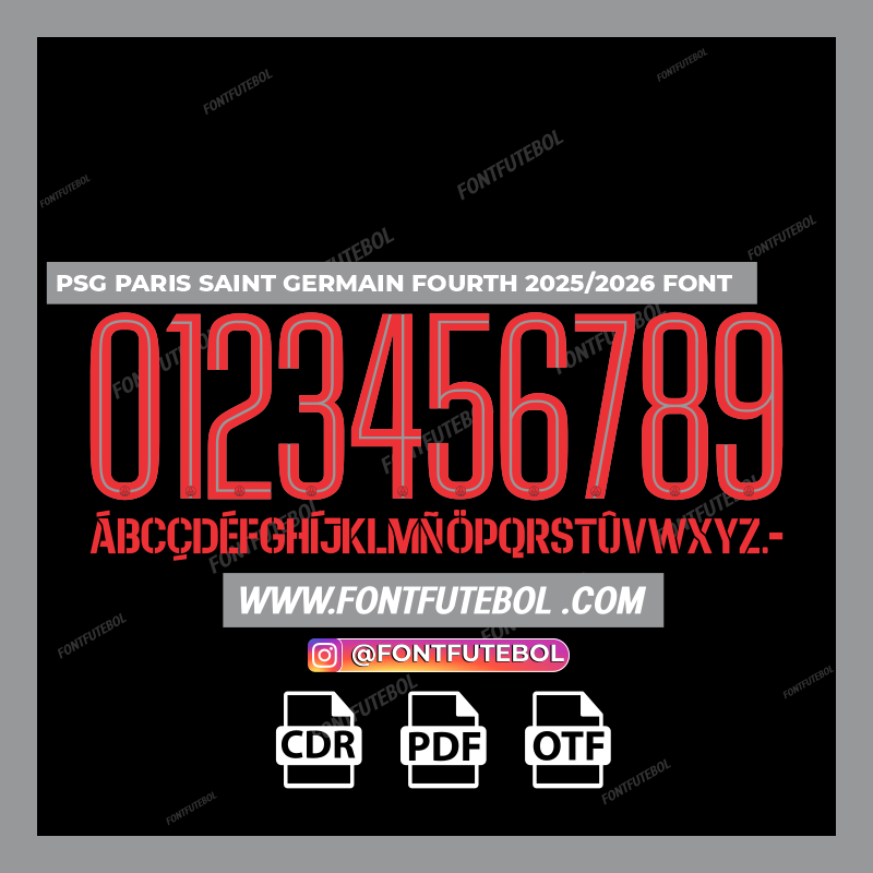 PSG - PARIS SAINT GERMAIN GOURTH 2025/2026 FONT