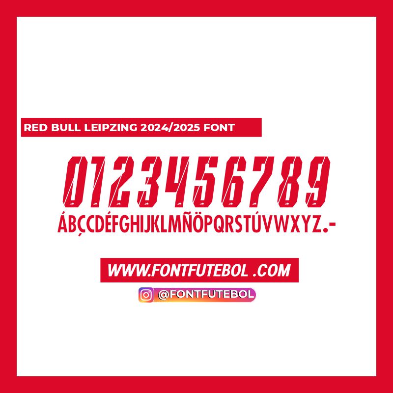 RED BULL LEIPZIG 2024/2025 FONT