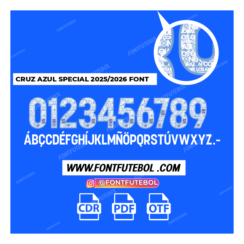 CRUZ AZUL SPECIAL 2024/2025 FONT