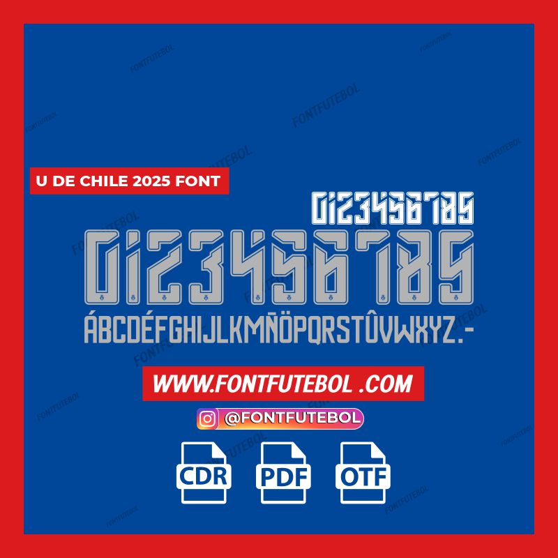 U DE CHILE 2005 FONT