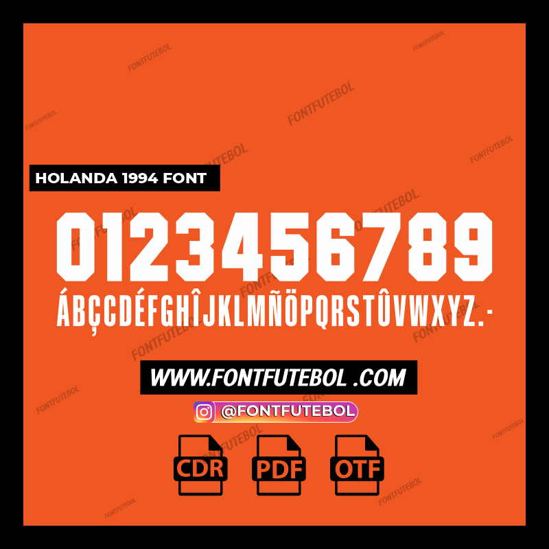 HOLANDA 1994 FONT