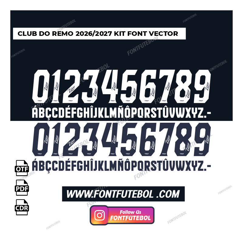 CLUB DO REMO 2026/2027 KIT FONT VECTOR