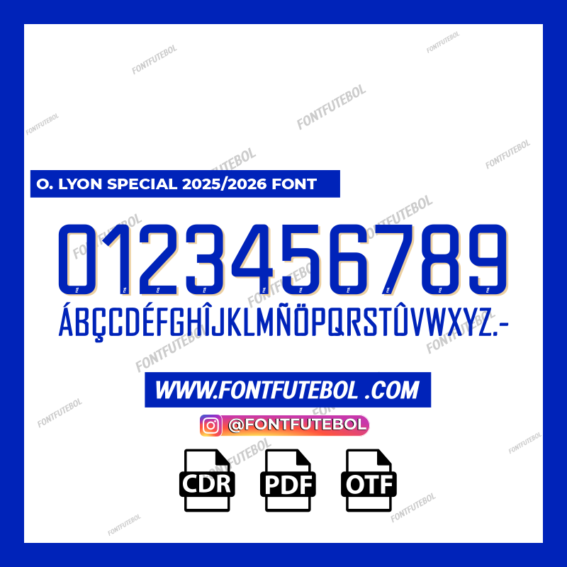 OLYMPIQUE DE LYON SPECIAL 2025/2026 FONT