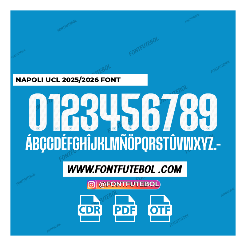 NAPOLI UCL 2025/2026 FONT