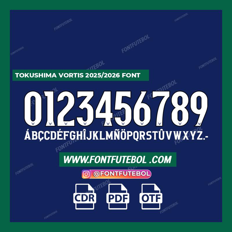 TOKUSHIMA VORTIS 2025/2026 FONT