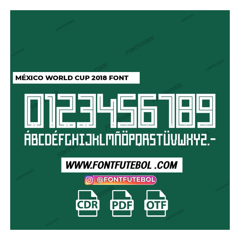 MÉXICO WORLD CUP 2018 FONT
