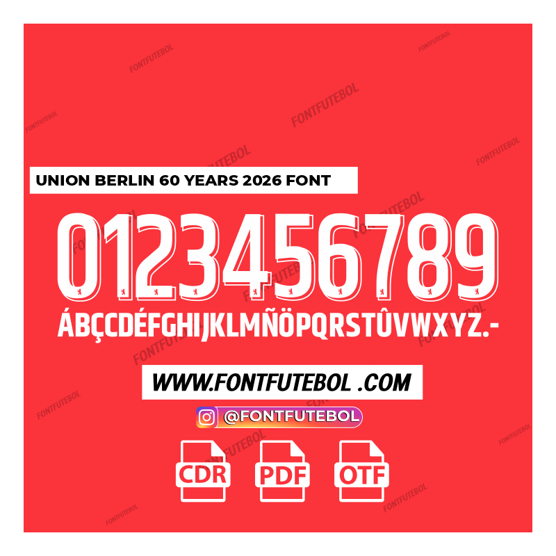 UNION BERLIN 60 YEARS 2026 FONT