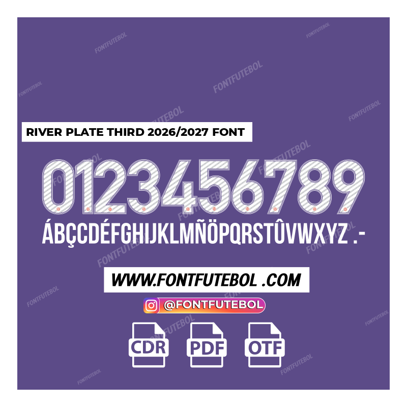 RIVER PLATE THIRD 2026/2027 FONT