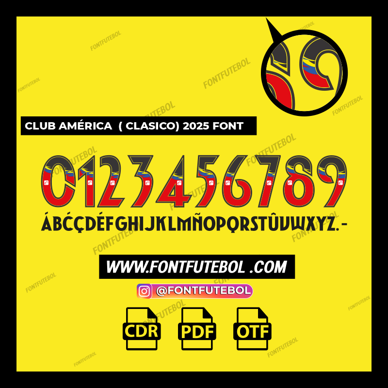 CLUB AMÉRICA ( CLASICO) 2025 FONT