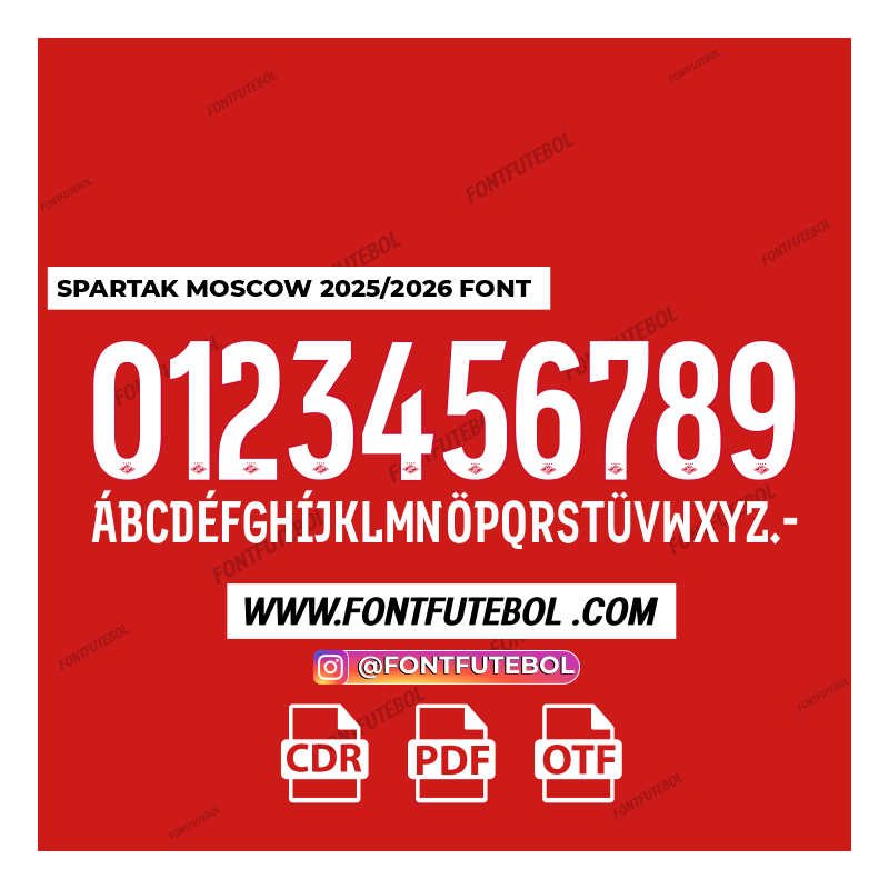 SPARTAK MOSCOW 2025/2026 FONT