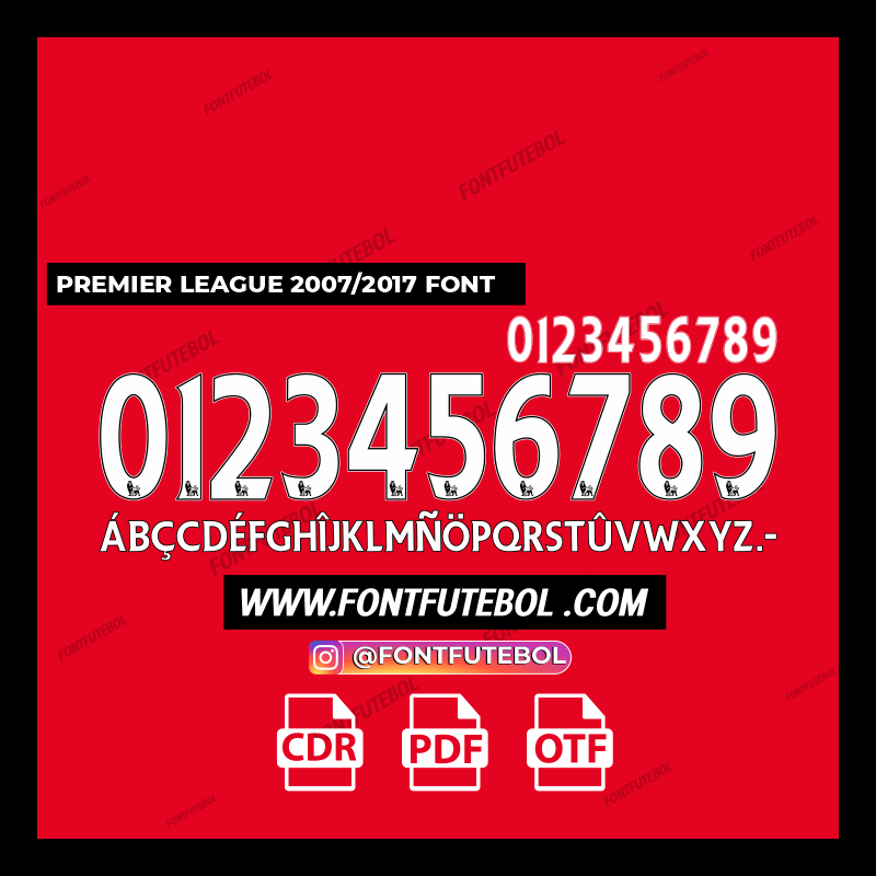 PREMIER LEAGUE 2007/2017 FONT