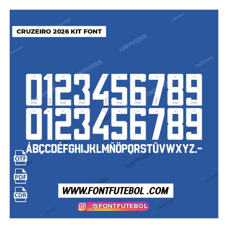 CRUZEIRO 2026 KIT FONT