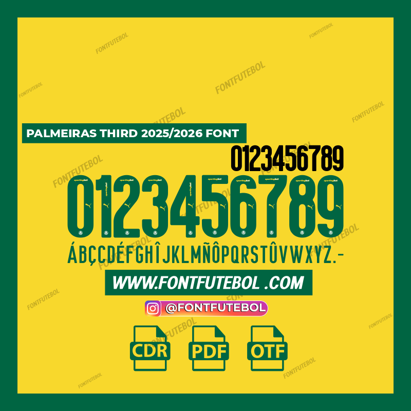 PALMEIRAS THIRD 2025/2026 FONT