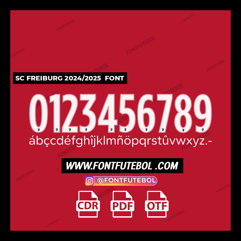 SC FREIBURG 2024/2025 FONT