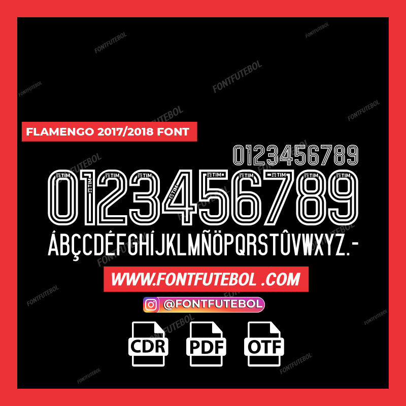 FLAMENGO 2017/2018 FONT