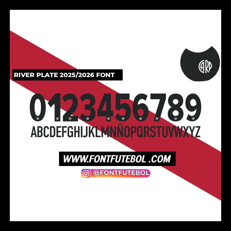 RIVER PLATE 2025/2026 FONT