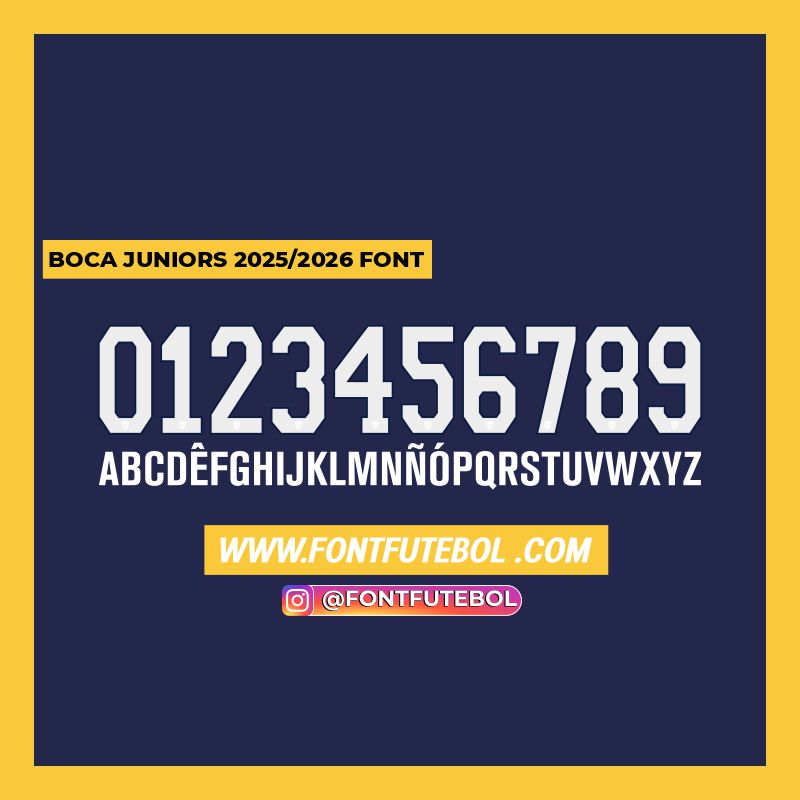 BOCA JUNIORS 2025/2026 FONT