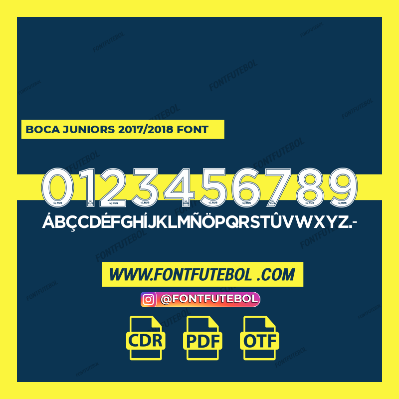 BOCA JUNIORS 2017/2018 FONT