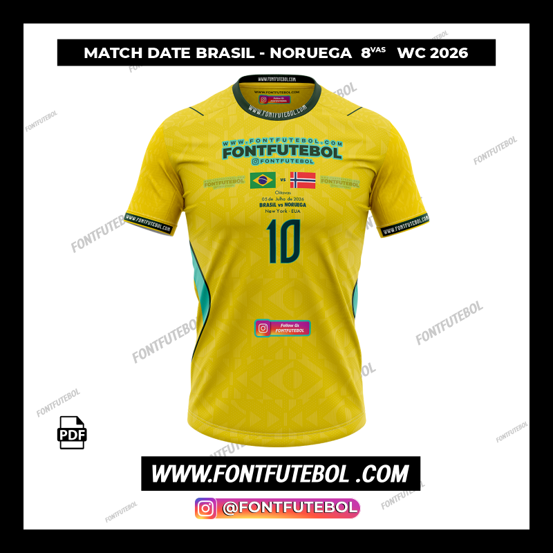 MATCH DATE BRASIL - NORUEGA OITAVAS WORLD CUP 2026