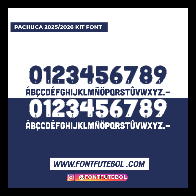 PACHUCA 2025/2026 KIT FONT