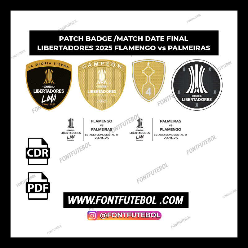Kit Patch Detail / Match Date Champion of the Libertadores 2025