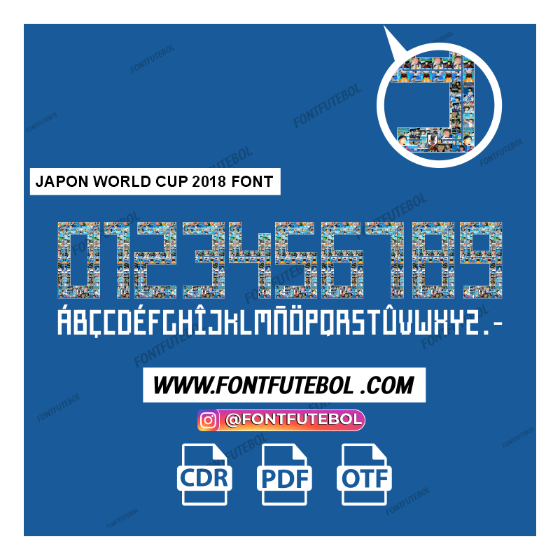 JAPON WORLD CUP 2018 FONT