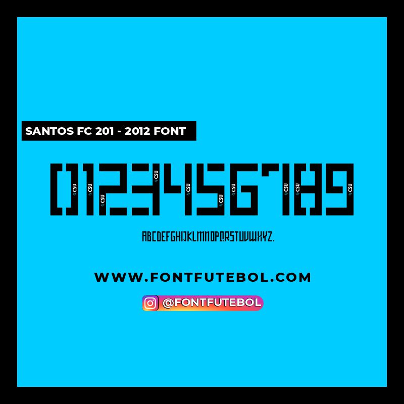 SANTOS FC 2011 - 2012 FONT