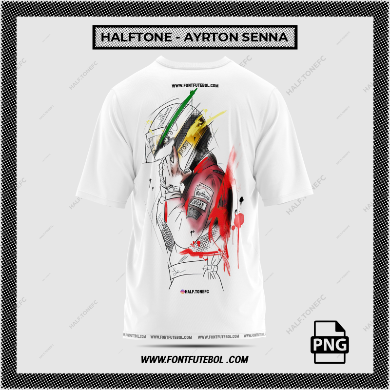 HALFTONE - AYRTON SENNA