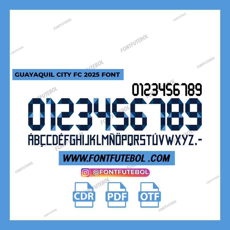 GUAYAQUIL CITY FC 2025 FONT