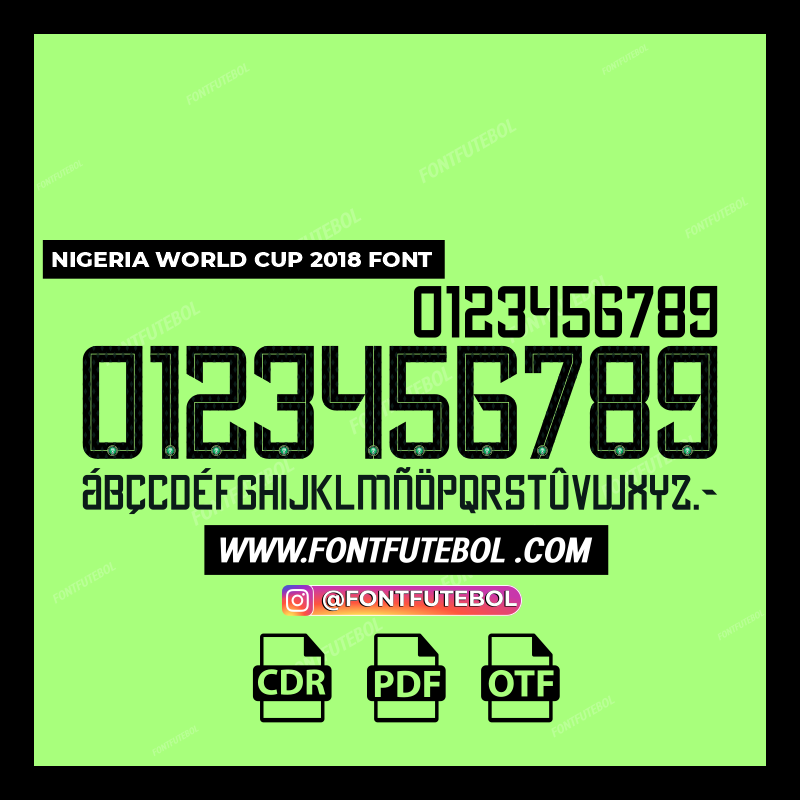 NIGERIA WORLD CUP 2018 FONT