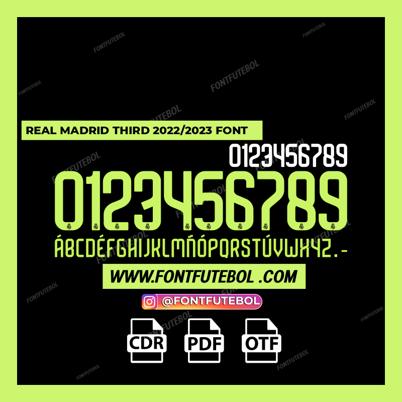 REAL MADRID 2022/2023 FONT