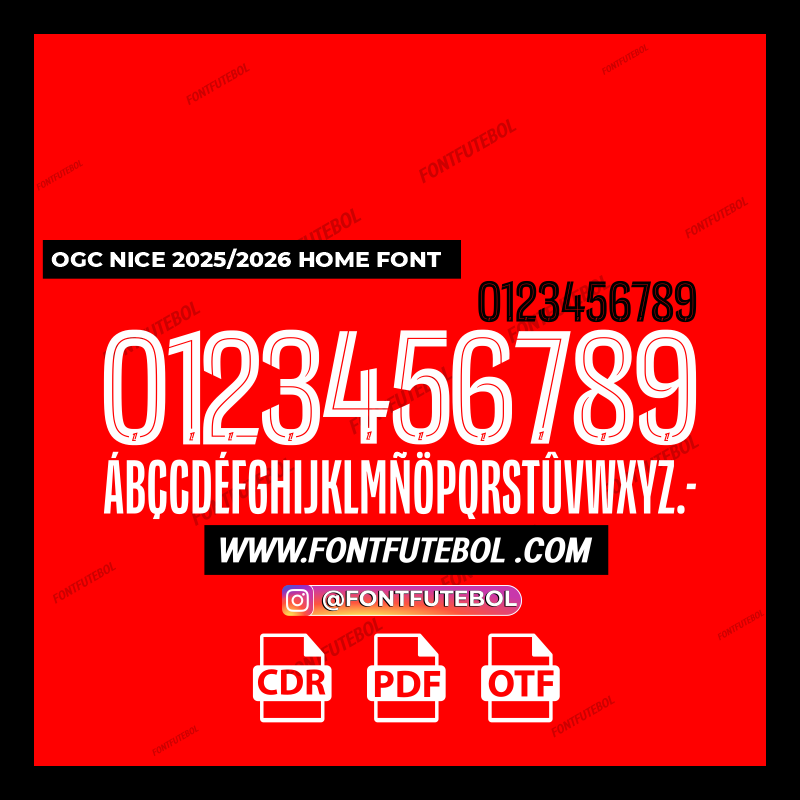 OGC NICE 2025/2026 FONT