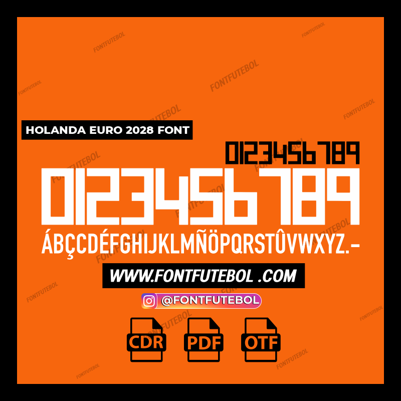 NETHERLANDS EURO 2008 FONT