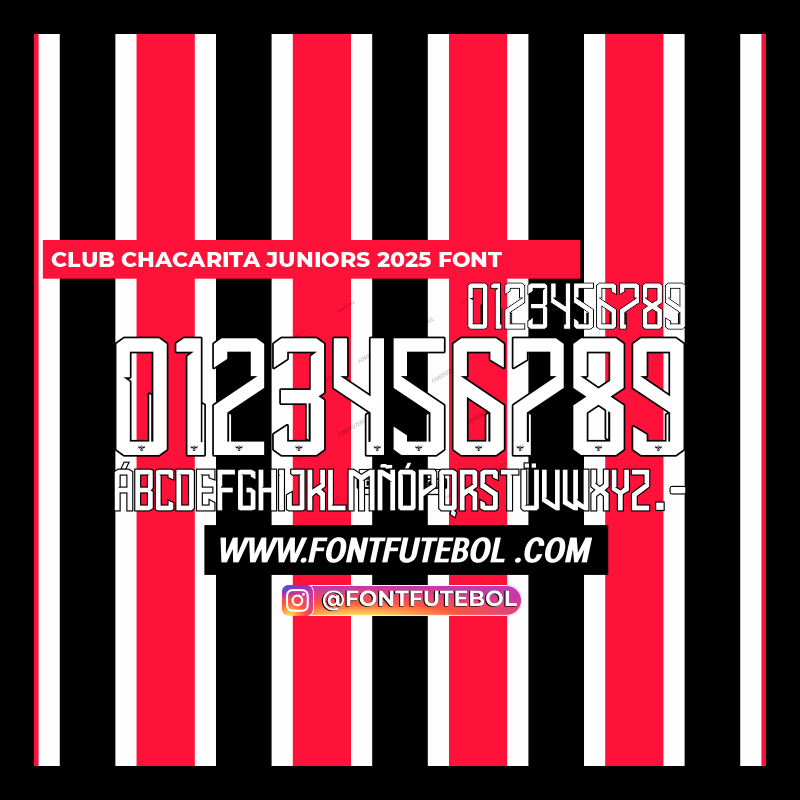 CLUB CHACARITA JUNIORS 2025 FONT